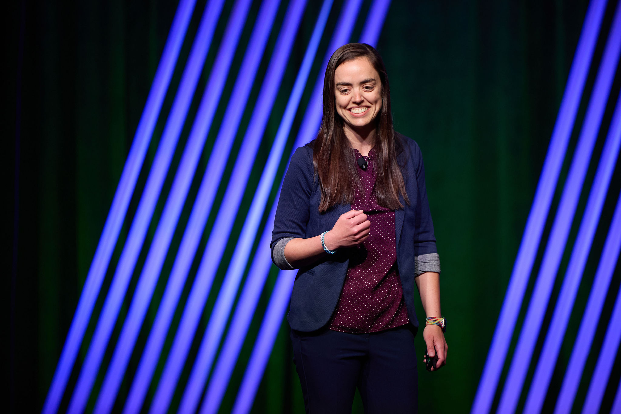 Dr. Johnson on the LAUNCH stage for her LAUNCH talk